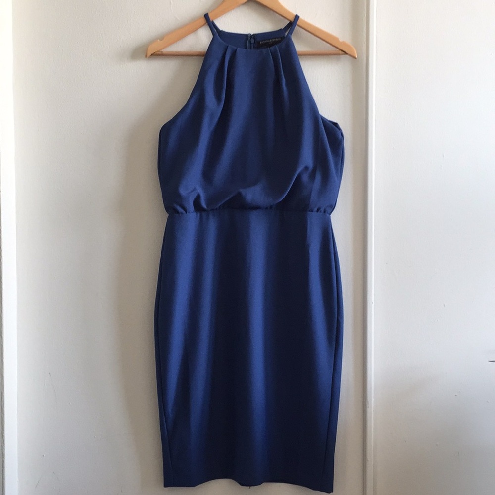 Banana Republic Factory blue halter dress size 2